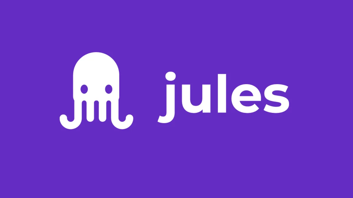 Google Jules 공식 대표 화면에 보라색 바탕의 Jules 이름이 보입니다.